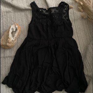 Free People Black Lace Dress